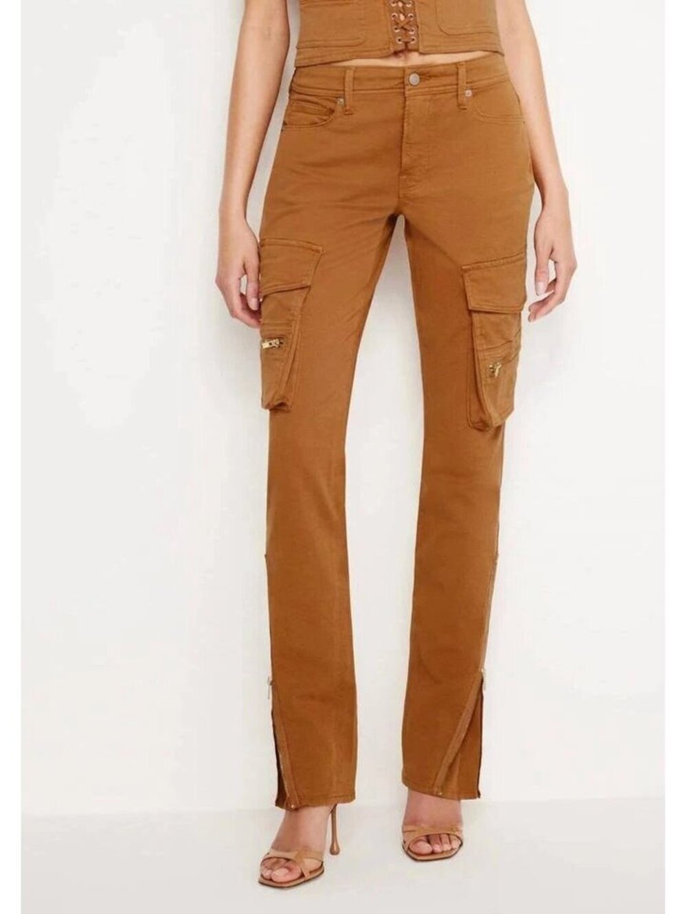 Twill Skinny Cargo Pants